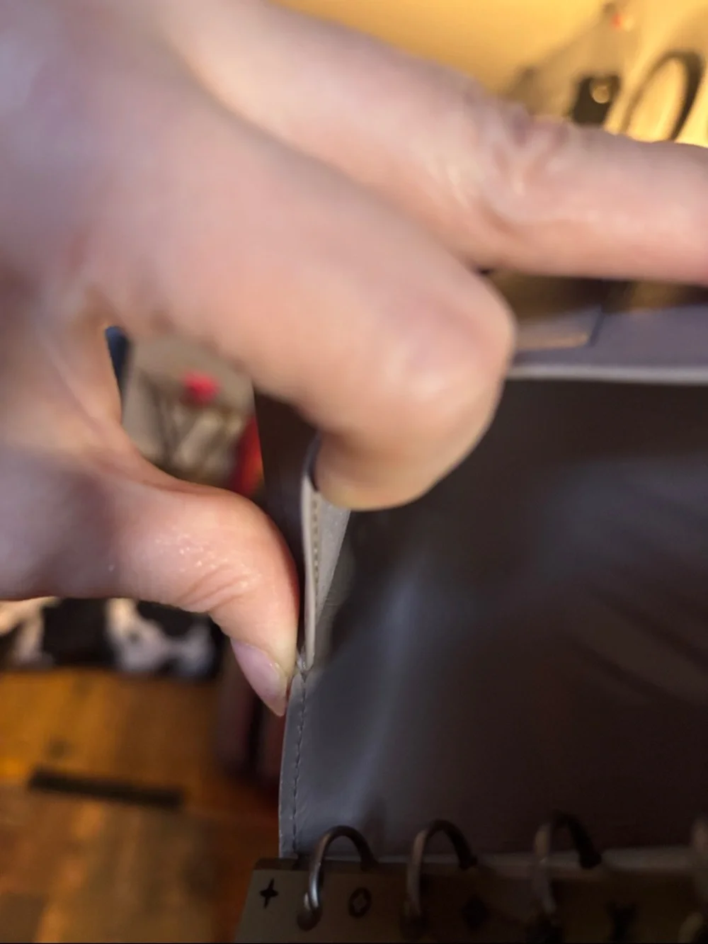 Louis Vuitton taupe/beige   Epi Leather agenda with original papers in it - Picture 11 of 17